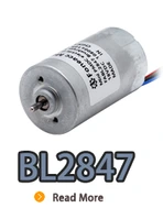 bl2847 inner rotor brushless dc electric motor with inbuilt driver
